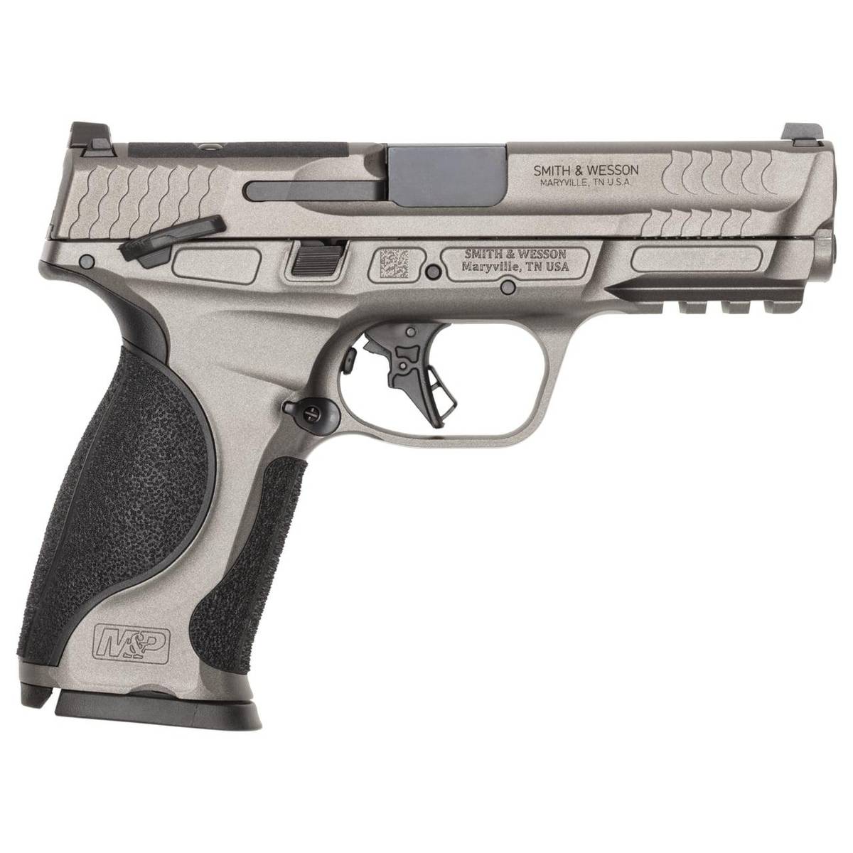 S&W M&P9 M2.0 Metal Optic Ready Handgun 9mm Luger 10rd Magazines(2) 4.25″ Barrel Thumb Safety Load Indicator CA Compliant