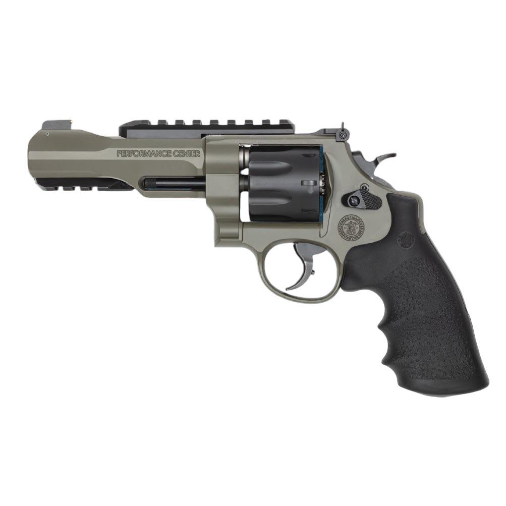 S&W PC Model 327 TRR8 Handgun .357 MAG/38 Spl(+P) 8rd Capacity 5″ Barrel Moss Cerakote Frame Pic Rail