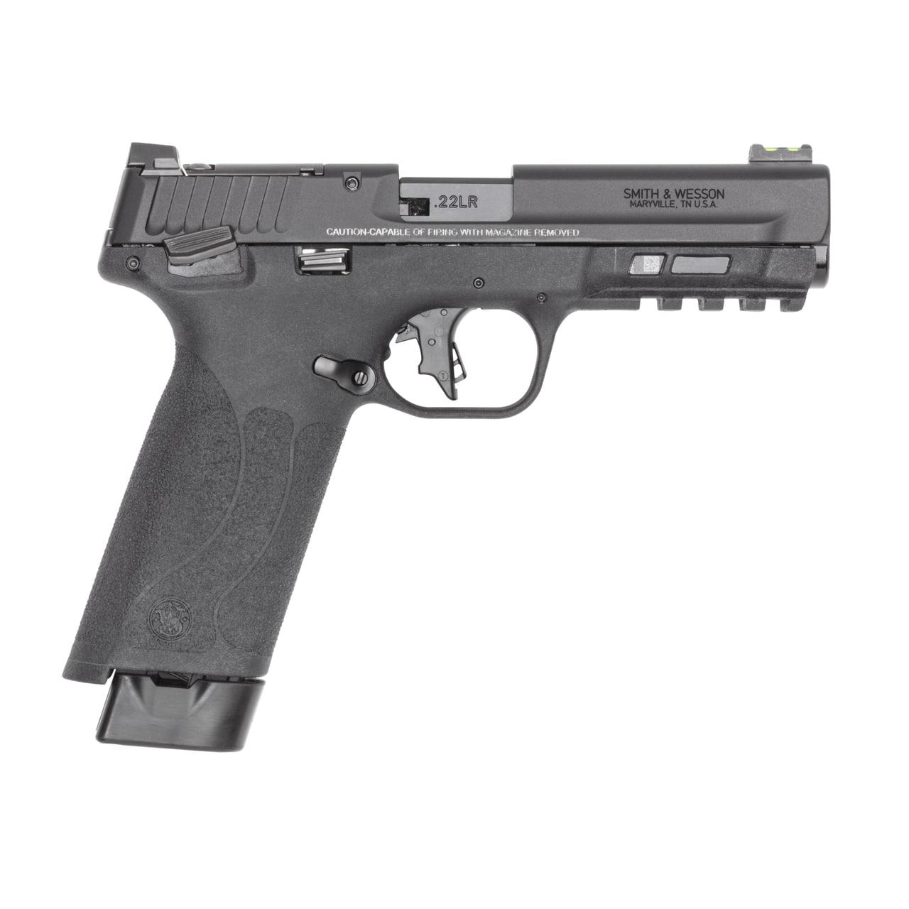M&P 22X Handgun .22 LR 20rd Magazines(2) 4.1″ Threaded Barrel White Dot Sights Thumb Safety Black