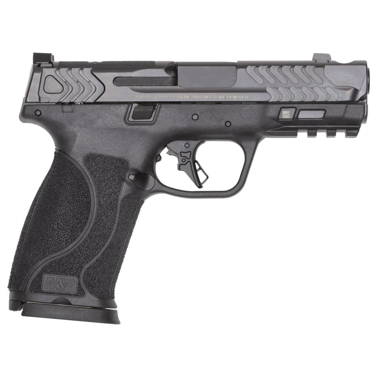 S&W PC M&P 10MM M2.0 Carry Comp Handgun 10mm Auto 15rd Magazines(2) 4″ Barrel OR No Thumb Safety Black