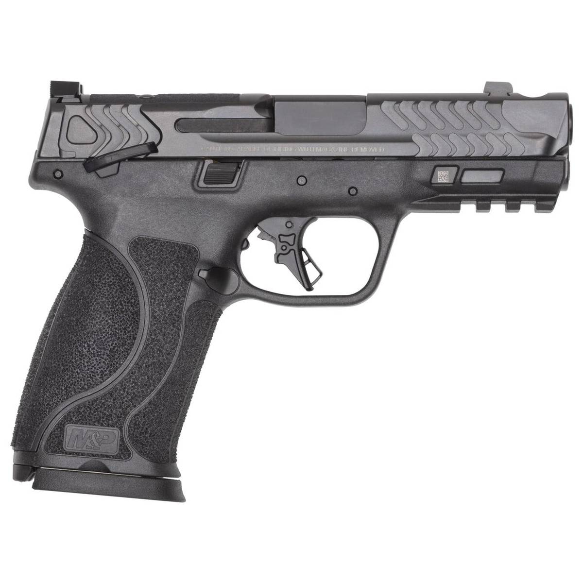 S&W PC M&P 10mm M2.0 Carry Comp Handgun 10mm Auto 10rd Magazines(2) 4″ Barrel OR Thumb Safety Black Compliant