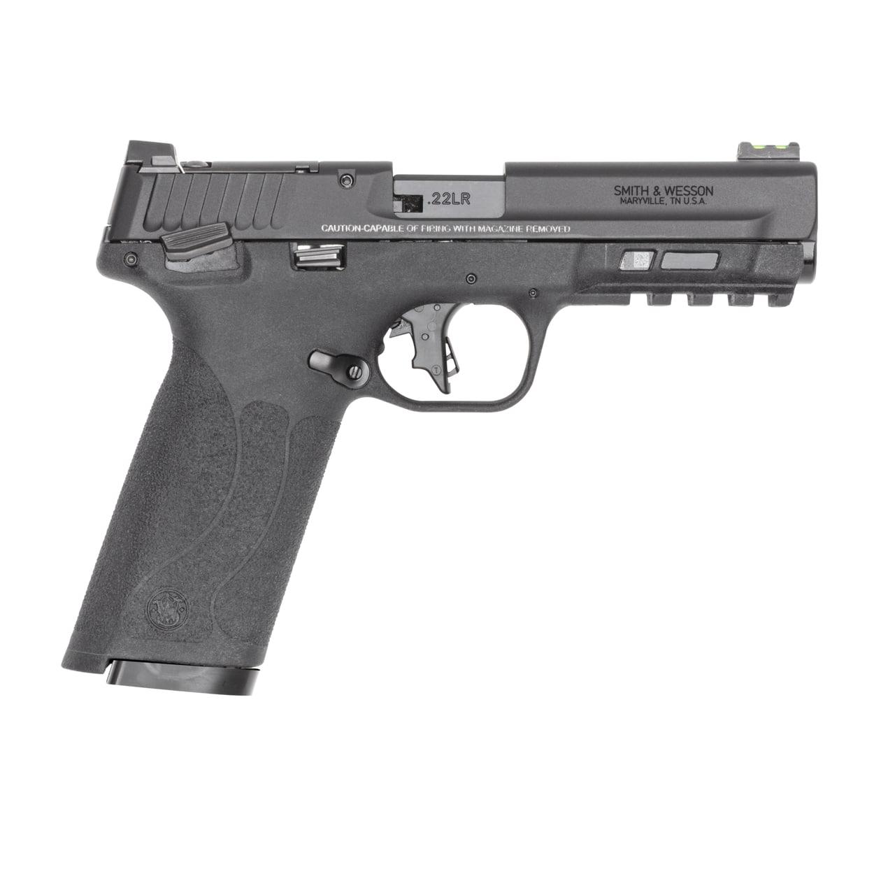 M&P 22X Handgun .22 LR 10rd Magazines(2) 4.1″ Barrel White Dot Sights Thumb Safety Black