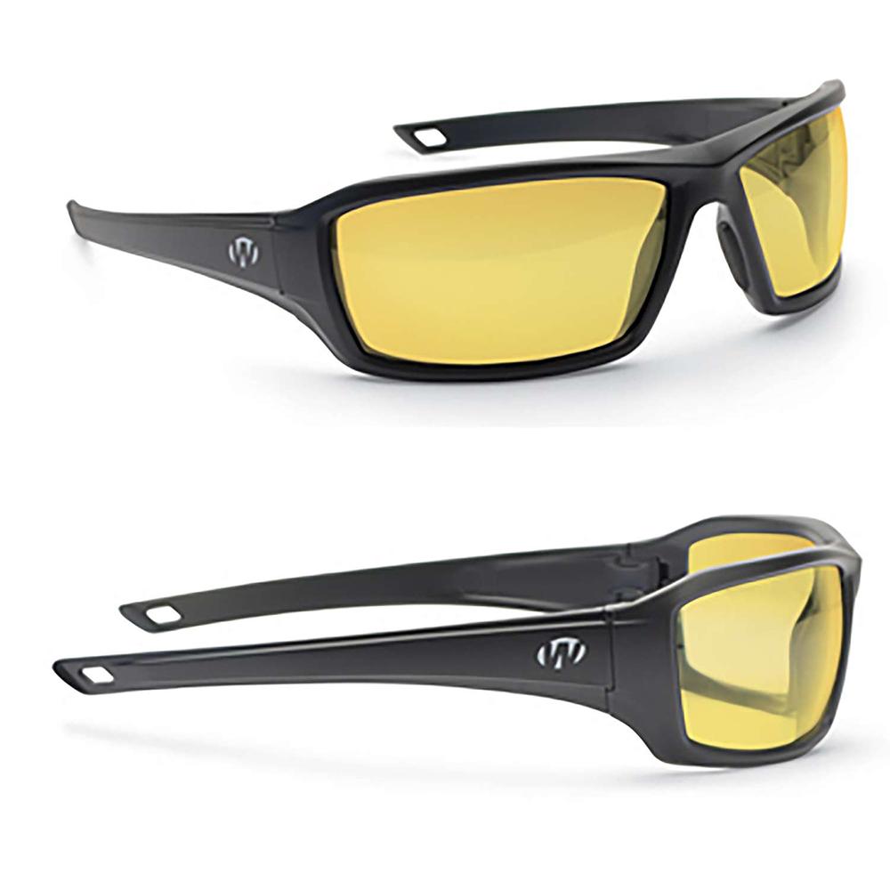 Walker’s IKON Forge Shooting Glasses Black with Amber Lens