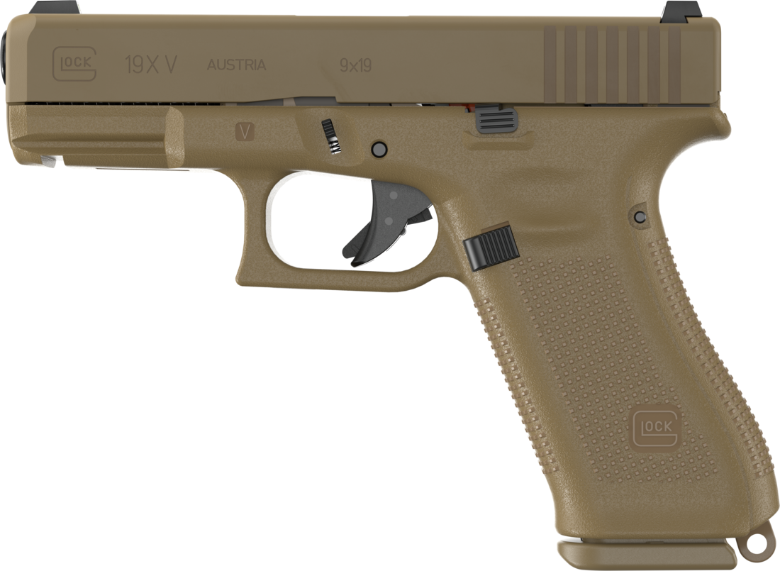 GLOCK G19X V 9MM 10+1 4.0″ FDE GNS