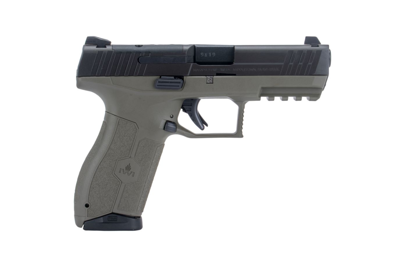 IWI – ISRAEL WEAPON INDUSTRIES MASADA OR 9MM POLY 4″ ODG 10+1