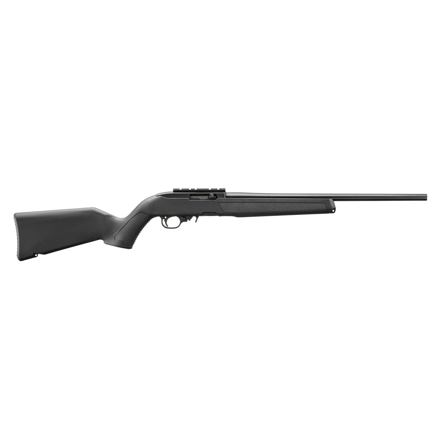 Ruger 10/22 Rifle .22 LR 10rd Magazine 18.5″ Satin Black Barrel BX Trigger Scope Rail Black Polymer