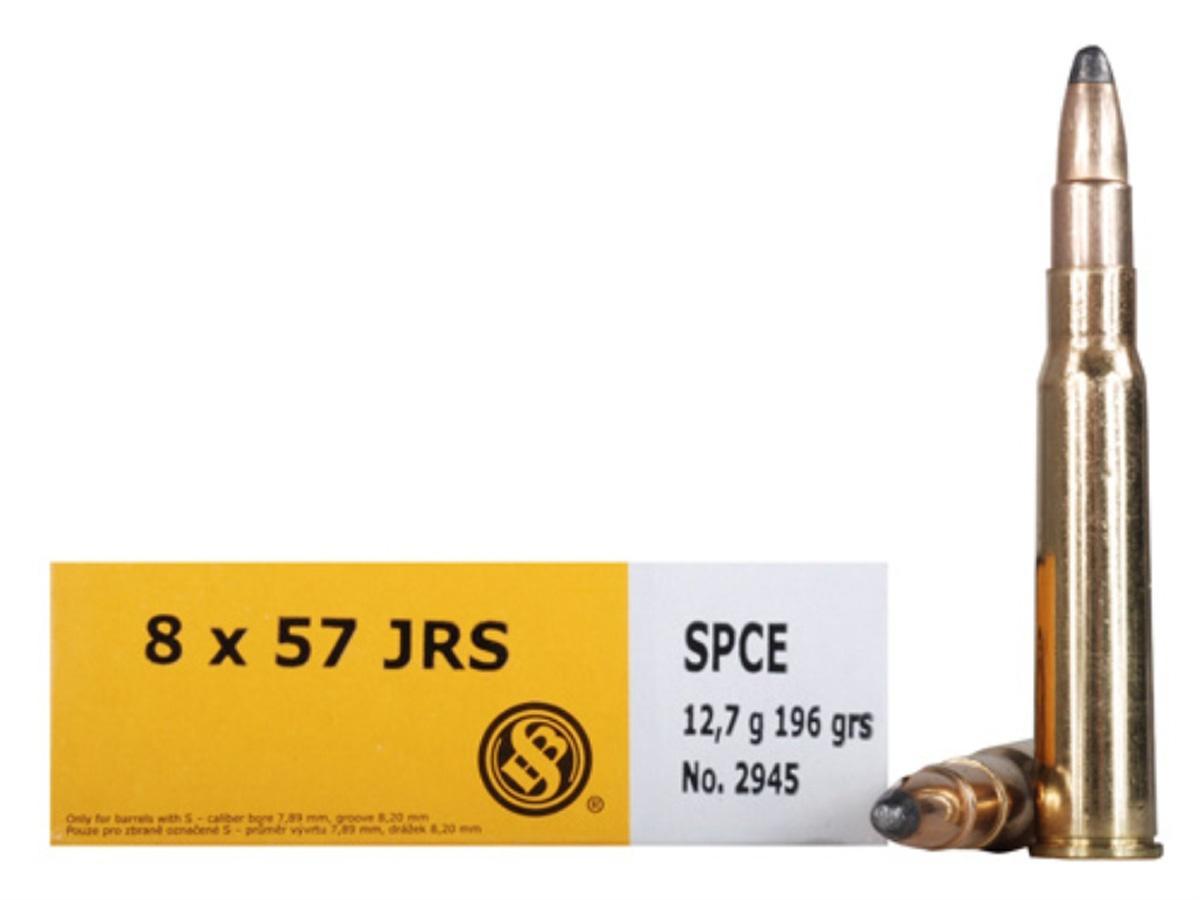 Sellier & Bellot Rifle Ammunition 8×57 JRS 196 gr SPCE 2380 fps – 20/box