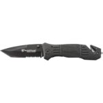 Smith & Wesson Extreme Ops Drop Point Folding Knife 3.3″ Blade Black