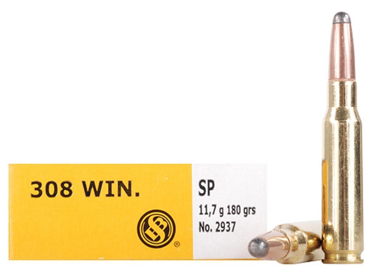 Sellier & Bellot Rifle Ammunition .308 Win 180 gr SP  – 20/box