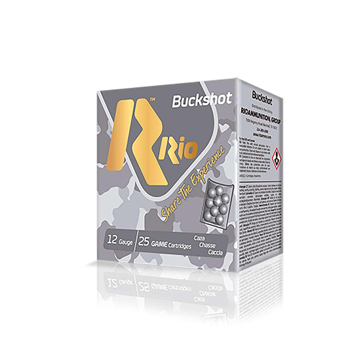 Rio Royal Buck Home Defense Shotshells 12ga 2-3/4″ 9-Pellets 1250 fps #1 25/ct
