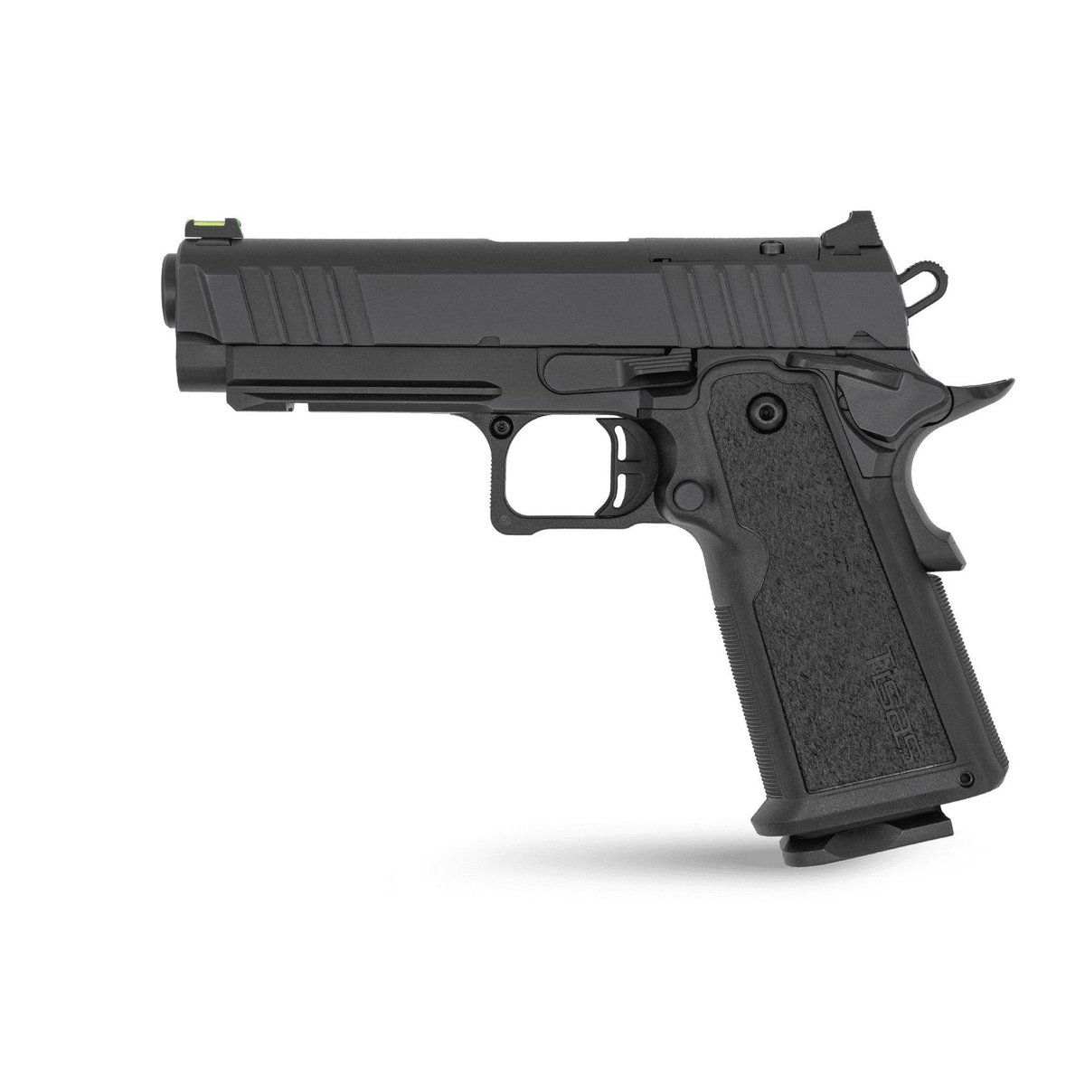 Tisas 1911 Duty 9 DS Handgun 9mm Luger 18rd Magazines(2) 4.25″ Barrel Titanium Firing Pin Black w/Rail