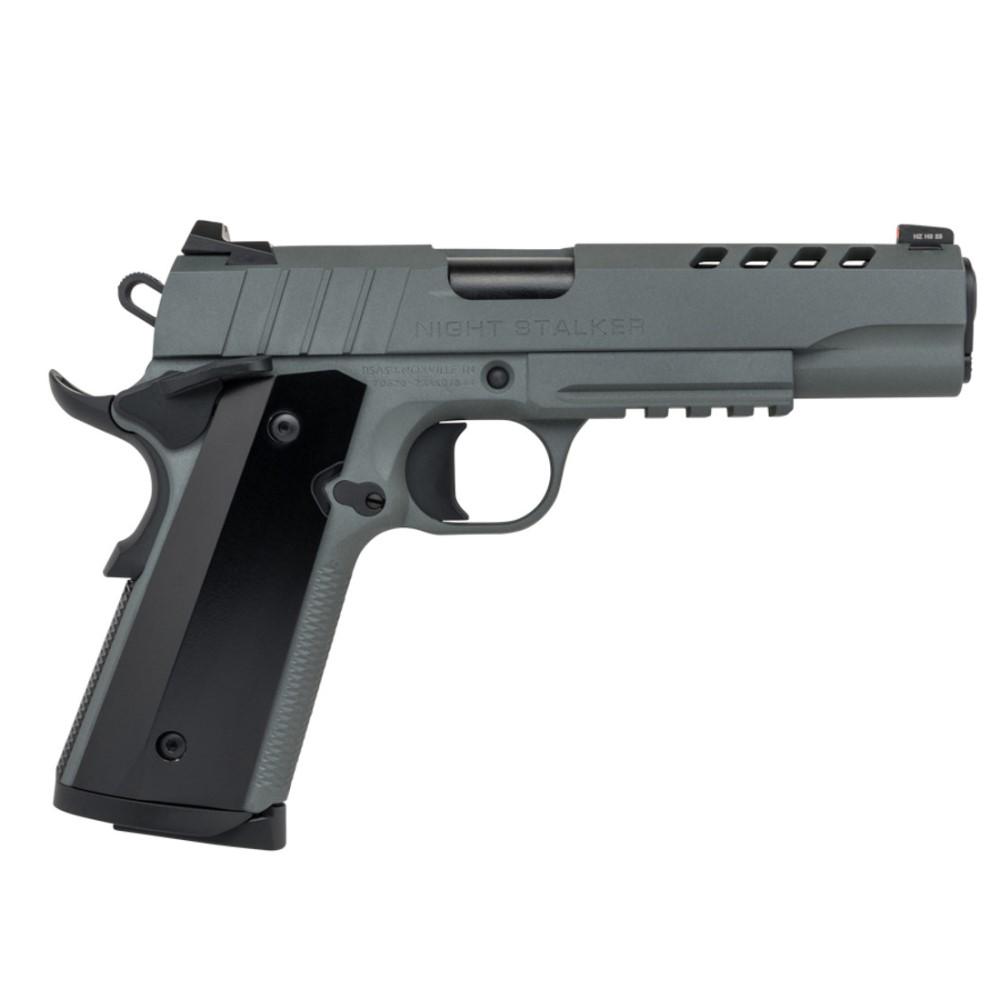Tisas 1911 Night Stalker Handgun 45 ACP 8rd Magazines (2) 5″ Barrel Grey with Black Grips