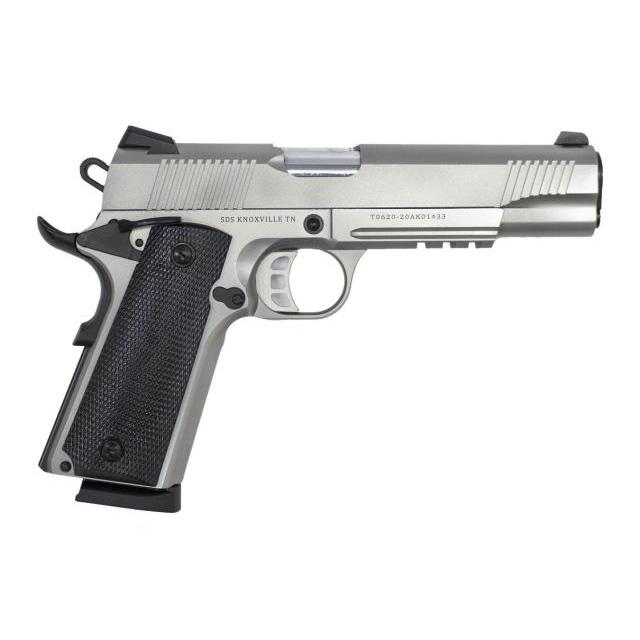 Tisas 1911 Duty SS45R Handgun .45 ACP 8rd Magazine 5″ Barrel Stainless Steel w/Rail