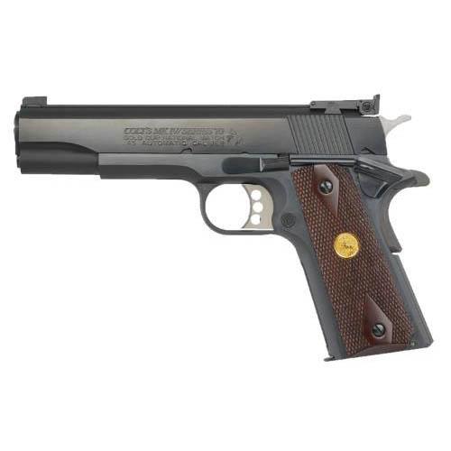 Colt Gold Cup National Match Handgun .38 Super 9rd Magazine 5″ Barrel Blued Finish