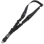 TacShield Shock Sling Single Point 1.25″ Black with Double QRB