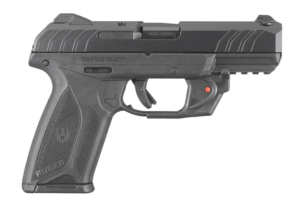 Ruger Security-9 with Viridian Laser 9mm Luger 15rd Magazine 4″ Barrel Black