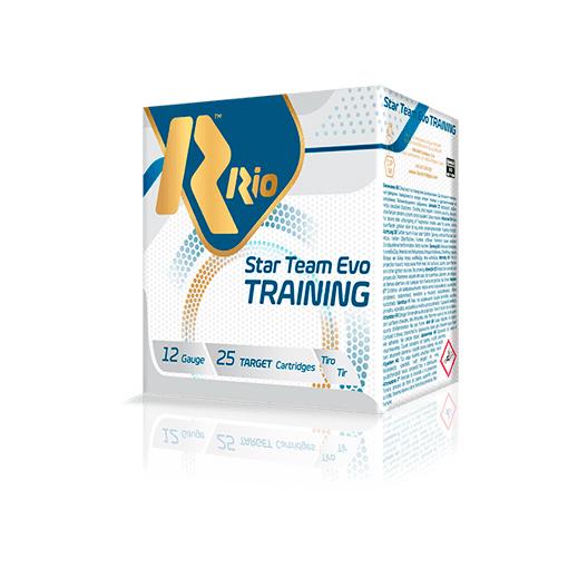 Rio Star Team Evo Training 24 Light Shotshells 12 ga 2-3/4″ 1200fps 7/8oz #7.5 25/ct