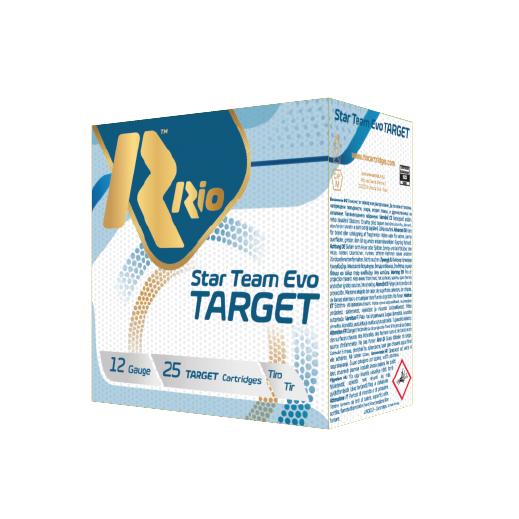Rio Star Team Target 32 Low Recoil Shotshells 12ga 2-3/4″ 1-1/8oz 1150 fps #8 25/ct