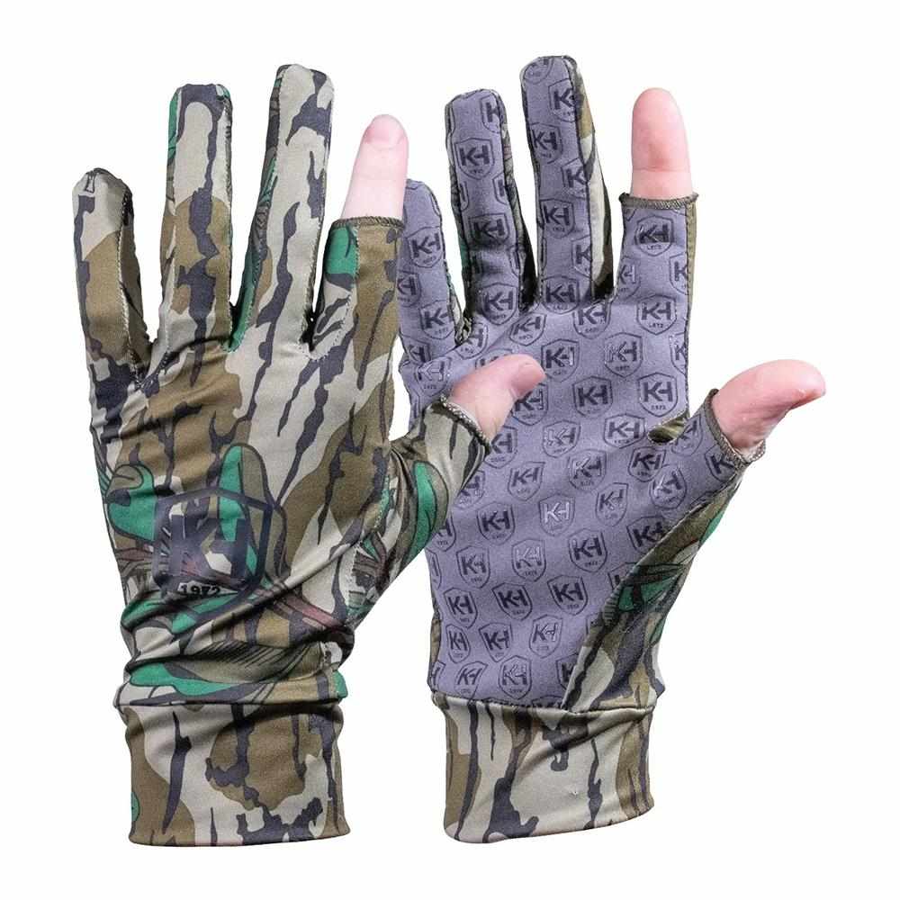 Knight & Hale Run N’ Gun Gloves One Size Mossy Oak Greenleaf