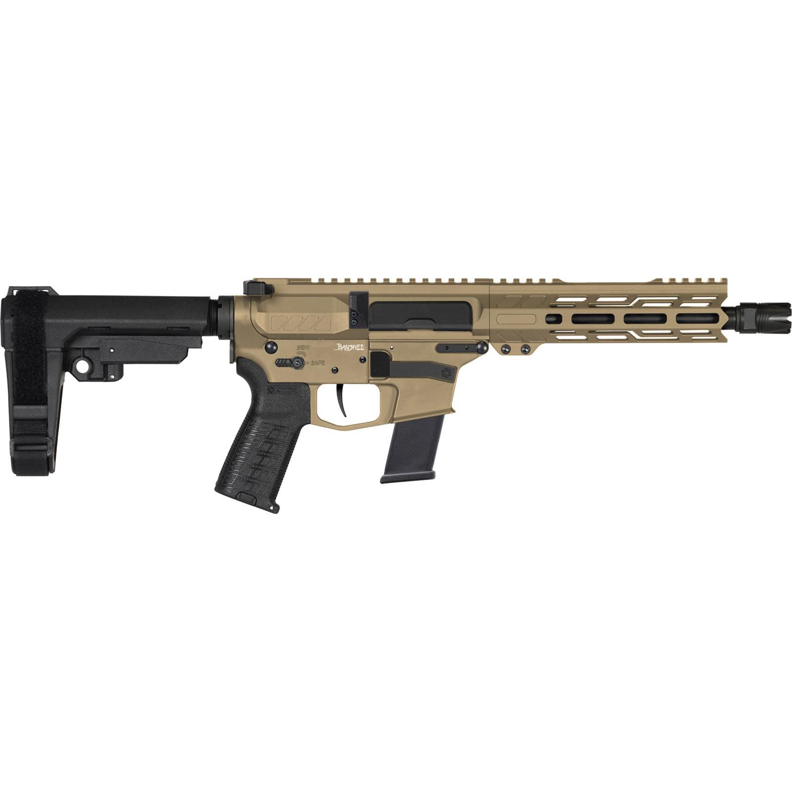 CMMG Banshee Mk10 Pistol 10mm Auto 30rd Magazine 8” Barrel Coyote Tan w/Brace