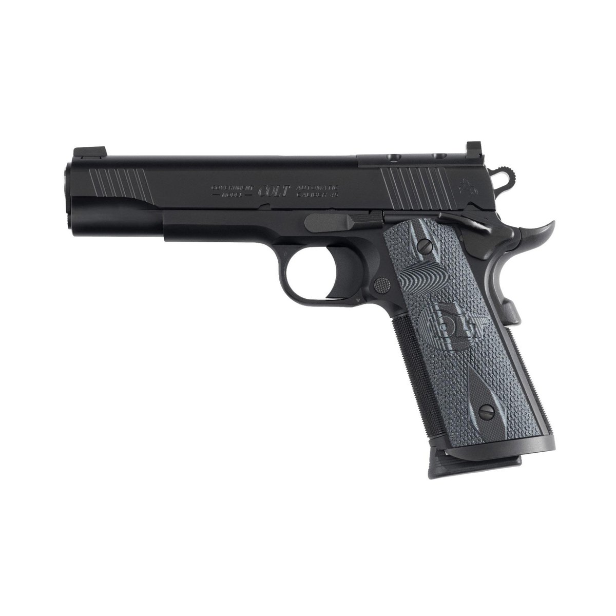 Colt CCU Government 1911 Handgun 9mm Luger 9rd Magazine 5″ Barrel Matte Black DLC G10 Grips Optic Ready