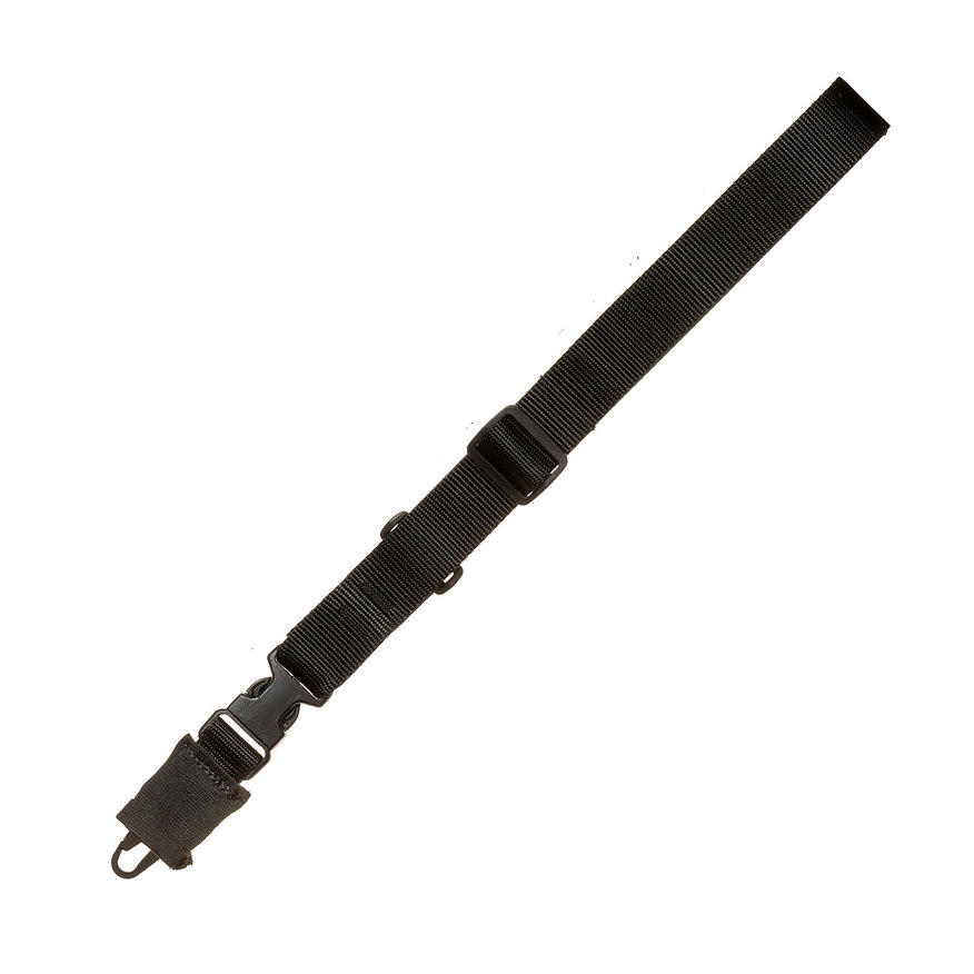 TacShield CQB Single-Point Sling 1.5″ Black with HK Snap Hook