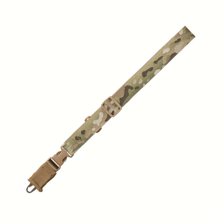 TacShield CQB Single-Point Sling 1.5″ Multi-Cam Black with HK Snap Hook