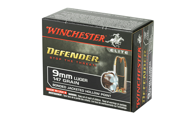 WIN DEFENDER 9MM 147GR JHP 20/200