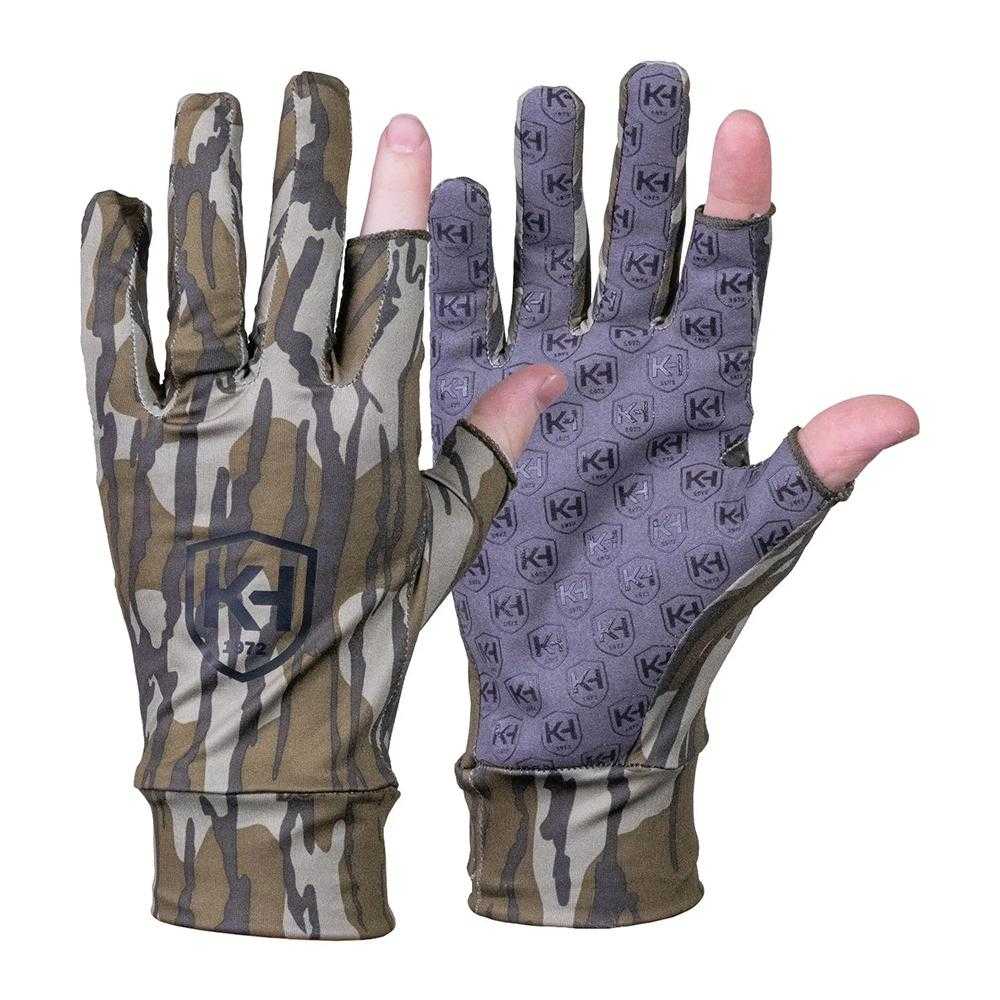 Knight & Hale Run N’ Gun Gloves One Size Mossy Oak Original Bottomland