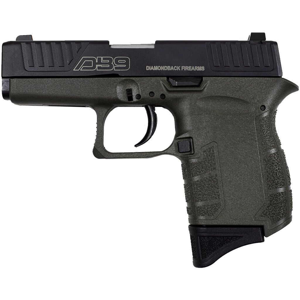 DIAMONDBACK FIREARMS DB9 GEN IV 9MM BLK/ODG 3″ 6+1