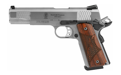 S&W 1911 E 45ACP 8RD 5″ STS WD 3DOT