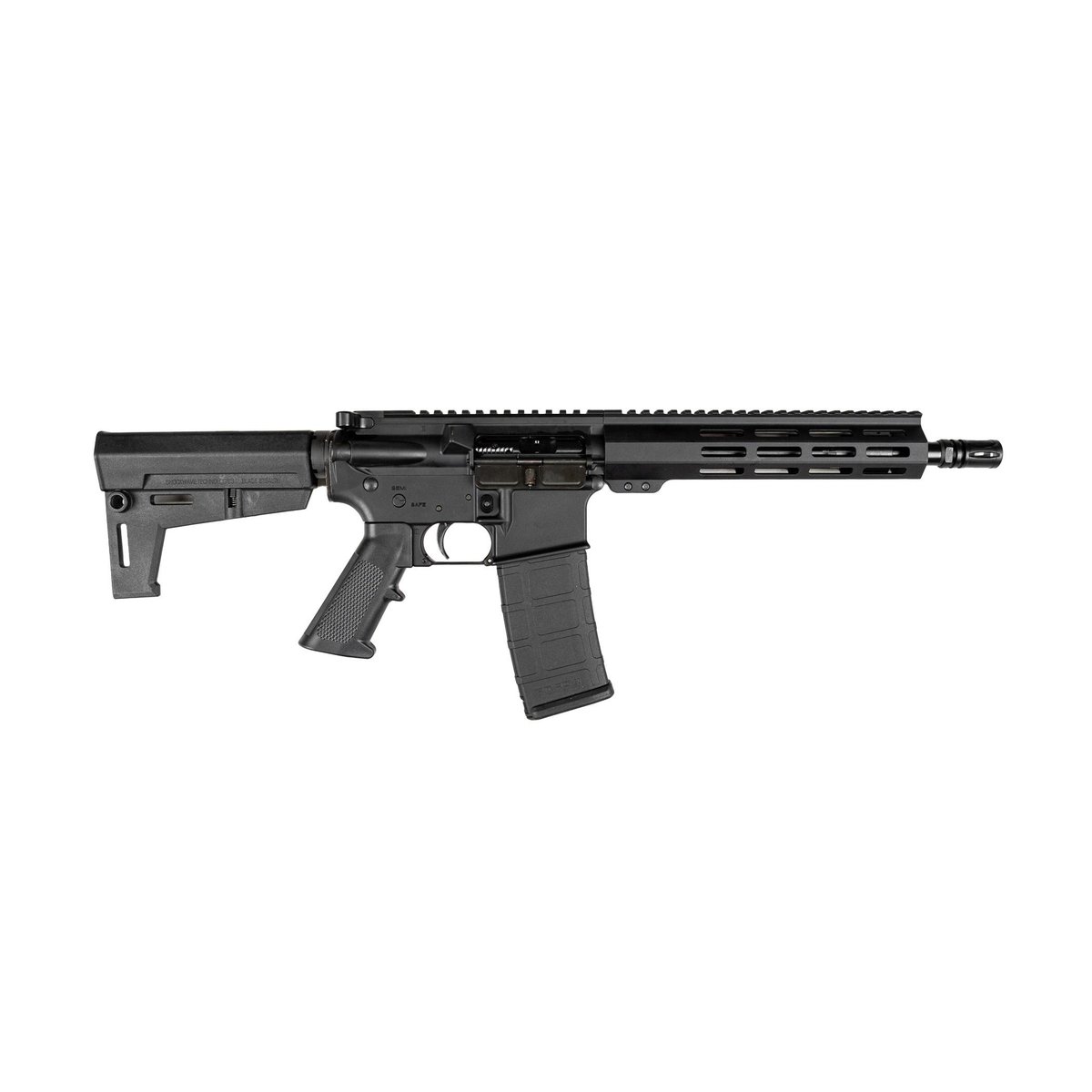 One Horse OH-15 Complete AR-15 Pistol 5.56mm 30rd Magazine 10.5″ Barrel 9.25″ M-LOK Handguard KAK Brace