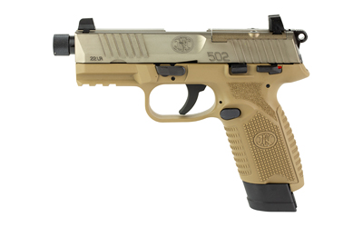 FN 502T 22LR 4.6″ 1-15RD 1-10RD FDE