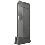 Glock Factory Original Glock 43 Magazine w/EXT Finger Black Polymer Rest 9mm Luger 6/rd Pkg’d
