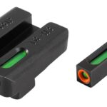Truglo TFX Pro Tritium/Fiber-Optic Day/Night Sights Fit Sig Sauer #8 front / #8 rear – Orange Outline Front/Rear Green