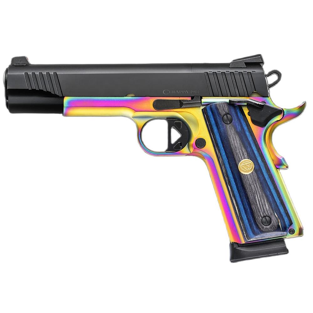 Chiappa 1911 Superior OR Handgun .45 ACP 8rd Magazines (2) 5″ Barrel Multi-Color Blue Laminate Grip
