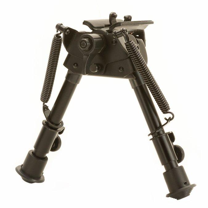 TacShield Heavy Duty Bi-pod Pivot Adjustable 6″-9″ Matte Black