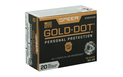 SPR GOLD DOT 32ACP 60GR HP 20/200