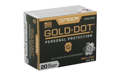SPR GOLD DOT 9MM 147GR HP 20/200