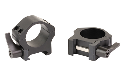 WARNE MAXIMA 1″ HRZ QD LOW RINGS BLK