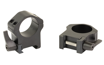 WARNE MAXIMA 1″ HRZ QD HI RINGS BLK