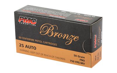 PMC BRNZ 25ACP 50GR FMJ 50/1000