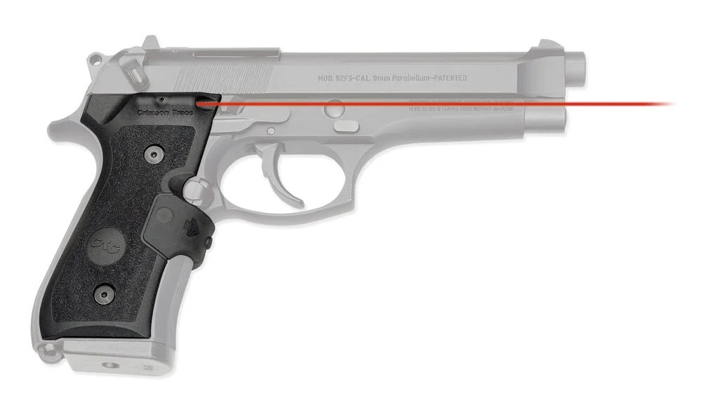 CRIMSON TRACE LASERGRIP BER 92 BLK MIL-STD