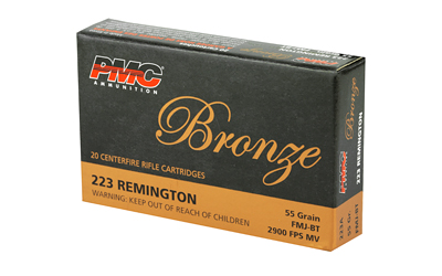 PMC BRNZ 223REM 55GR FMJ 20/1000