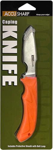 ACCUSHARP CAPING KNIFE 3″ – BLADE NON SLIP GRIP W/SHEATH