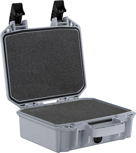 PELICAN VAULT SMALL PISTOL – CASE W/ FOAM GHOST GRAY