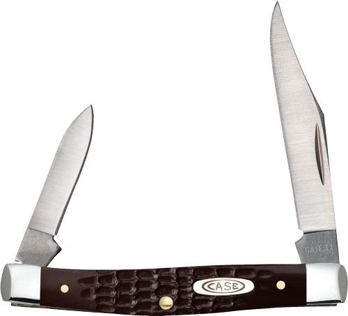 CASE KNIVES JIGGED BROWN – SYNTHETIC SMALL PEN