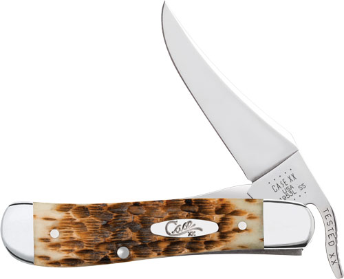 CASE KNIVES AMBER BONE PEACH – SEED JIG RUSSLOCK