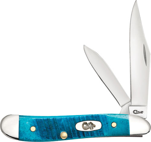 CASE KNIVES CARIBBEAN BLUE – BONE SAWCUT JIG PEANUT