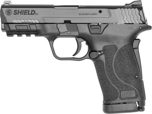 S&W SHIELD EZ 30 SUPER CARRY – BLACKENED SS/BLK NO THUMB SFT